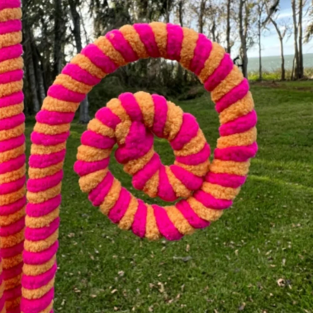 Chenille Curl Spray 25.5 inch Christmas Trim a Tree DIY Arrangement Wreath Decor